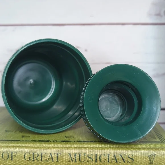 Original Vintage 80's Aladdin STANLEY Olive Green Crackle Vacuum Thermos 32 oz.‎ - Picture 13 of 15